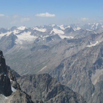 The panorama of Ala-Archa Region Summits