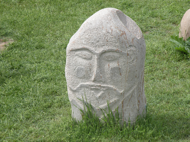 Sculptures in the Burana tower area