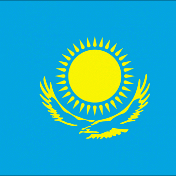 Flag of republic of Kazakhstan